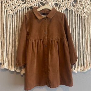 Zara baby girls corduroy dress. Size 2-3 NWT